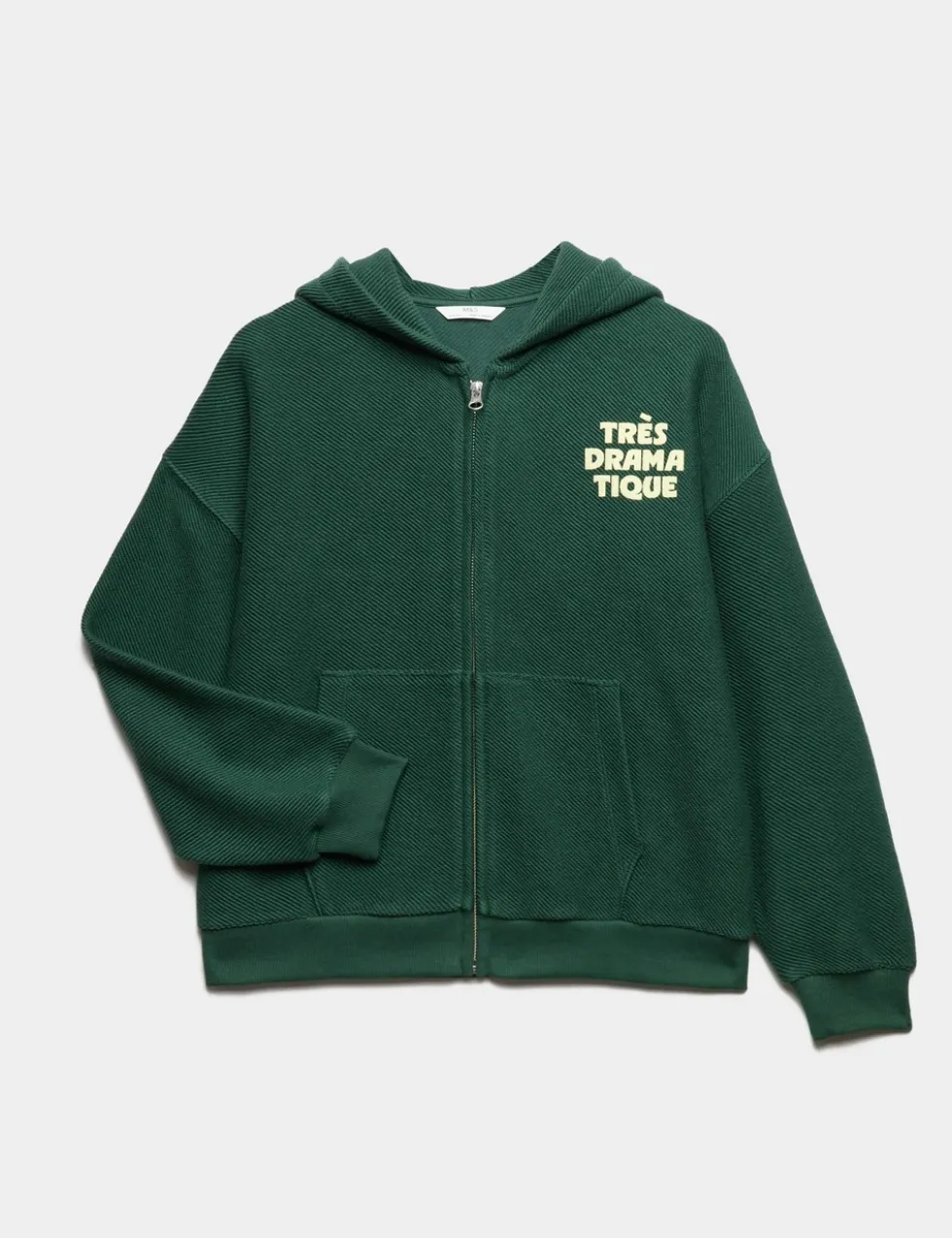 Cotton Rich Très Dramatique Slogan Hoodie (6-16 Yrs)