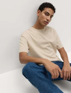 Cotton Rich Ultimate Performance Striped T-Shirt