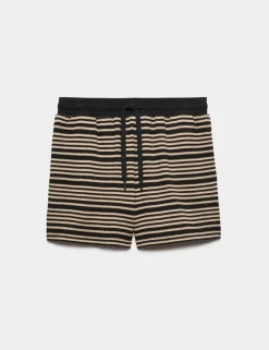 Cotton Rich Variegated Stripe Shorts
