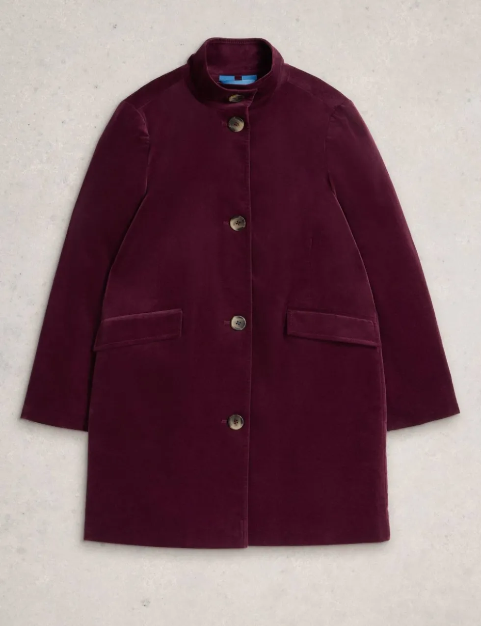 Cotton Rich Velvet Overcoat