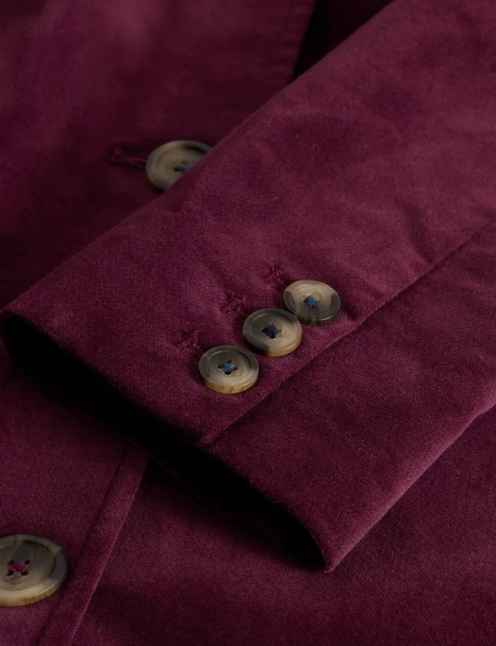 Cotton Rich Velvet Overcoat