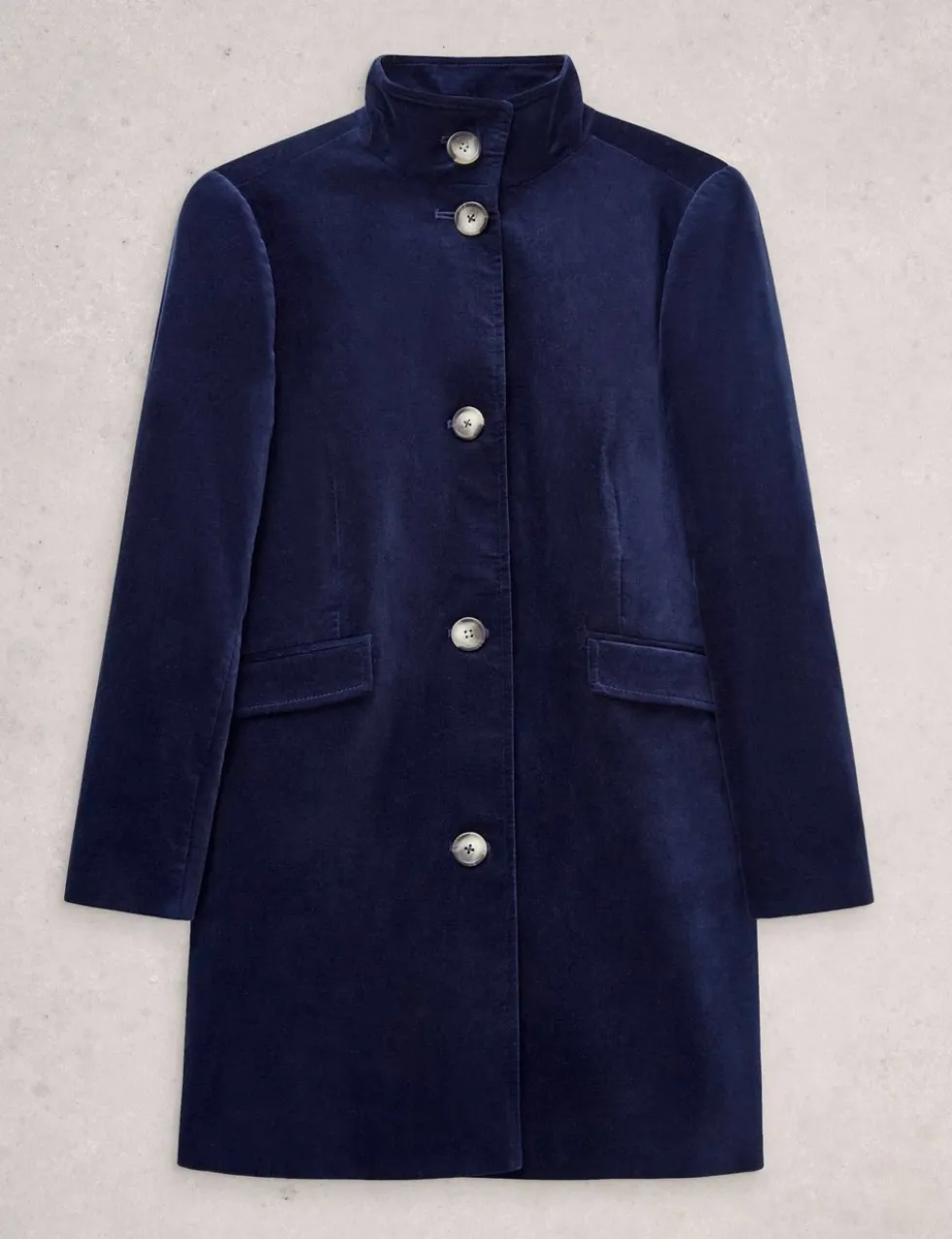Cotton Rich Velvet Overcoat