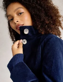 Cotton Rich Velvet Overcoat