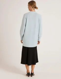 Cotton Rich V-Neck Button Front Cardigan