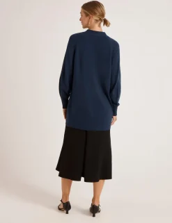 Cotton Rich V-Neck Button Front Cardigan