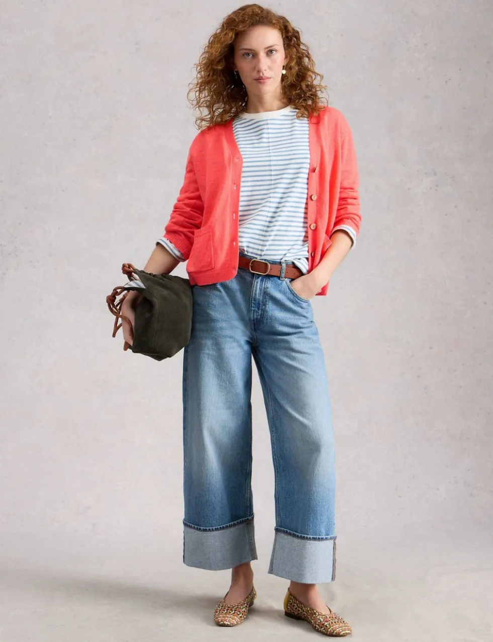 Cotton Rich V-Neck Cardigan