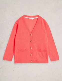 Cotton Rich V-Neck Cardigan