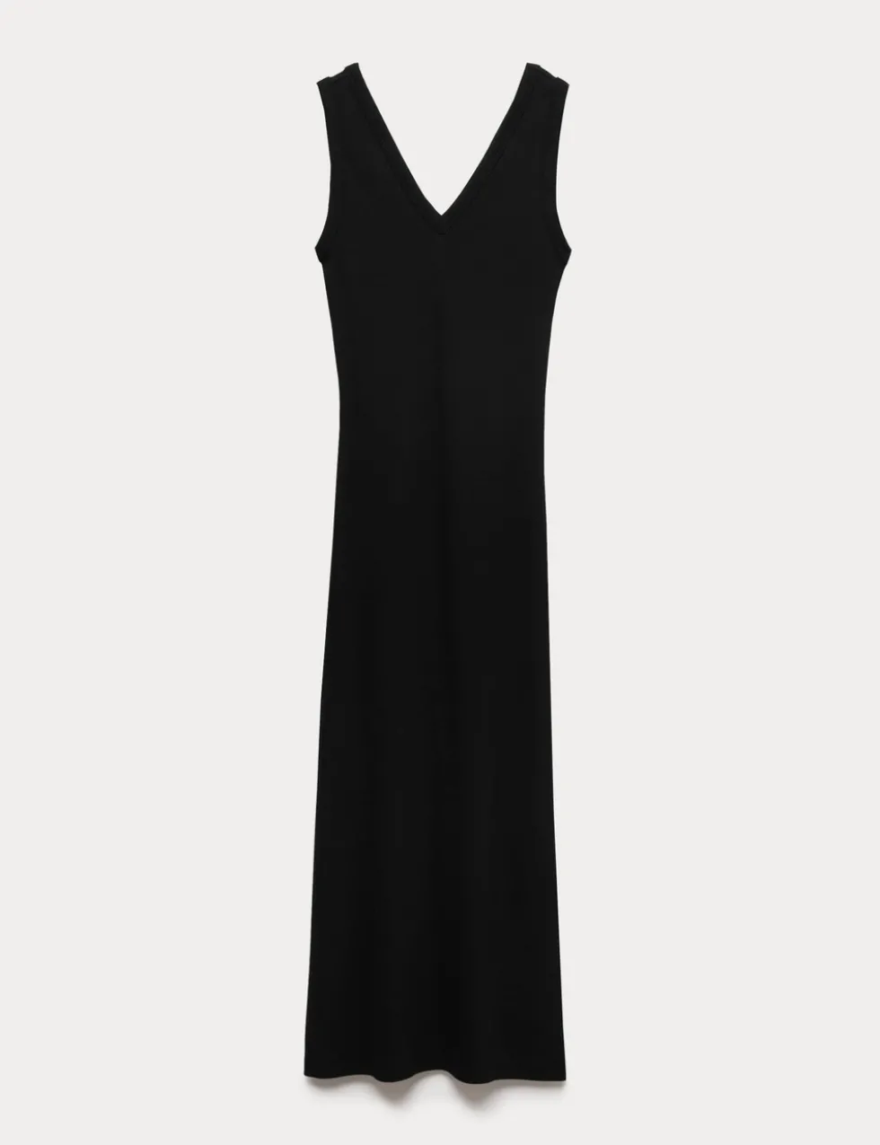 Cotton Rich V-Neck Midi Column Dress