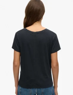 Cotton Rich V-Neck Relaxed T-Shirt