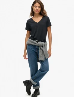 Cotton Rich V-Neck Relaxed T-Shirt
