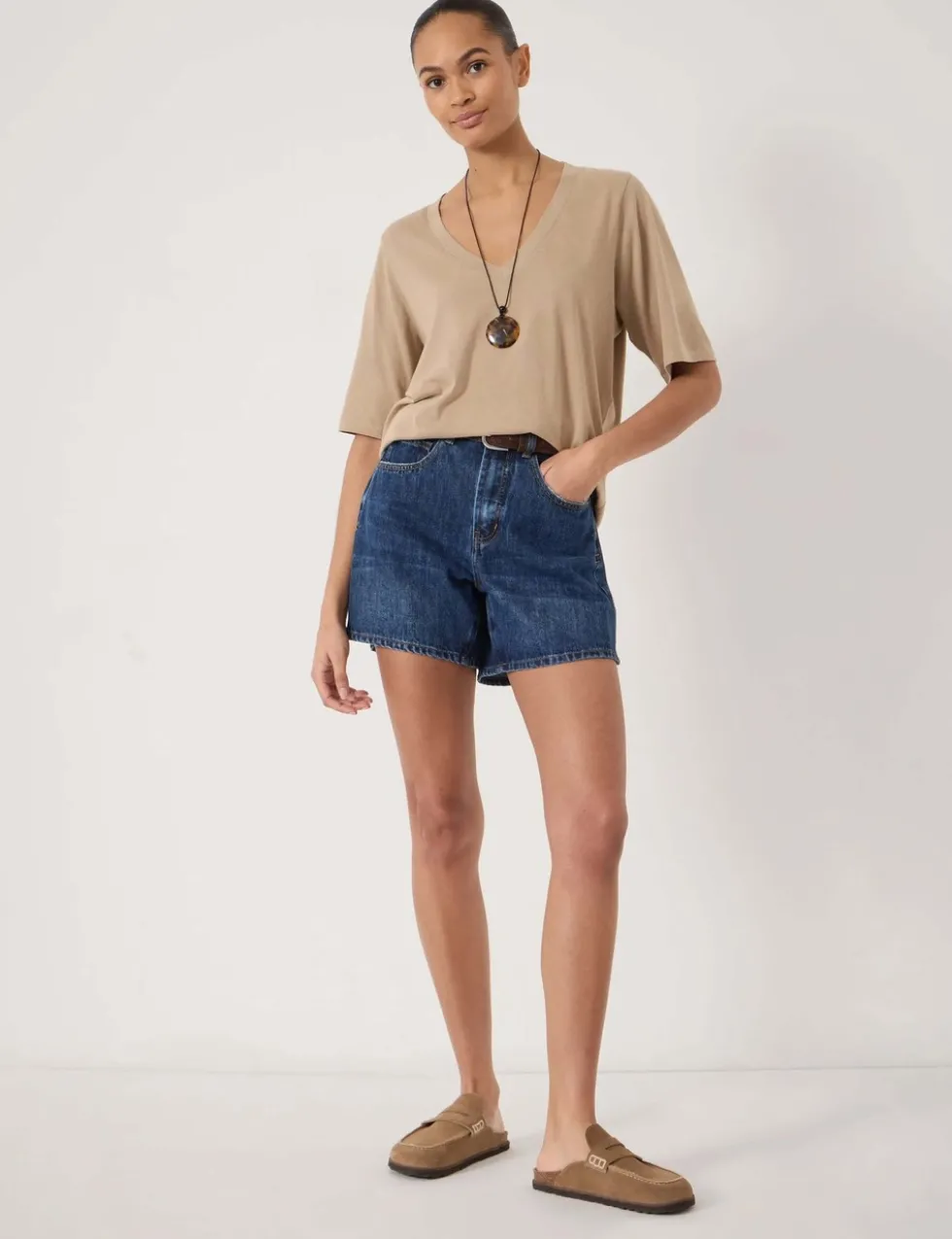 Cotton Rich V-Neck T-Shirt