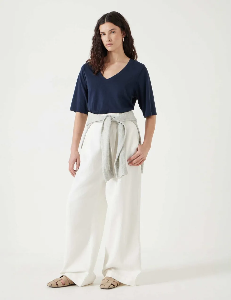 Cotton Rich V-Neck T-Shirt