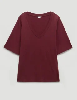 Cotton Rich V-Neck T-Shirt