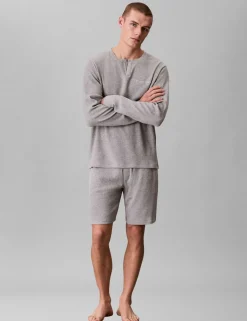 Cotton Rich Waffle Henley Pyjama Top