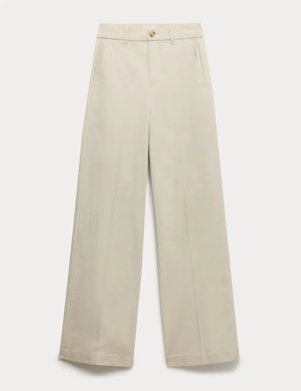 Cotton Rich Wide Leg Chinos