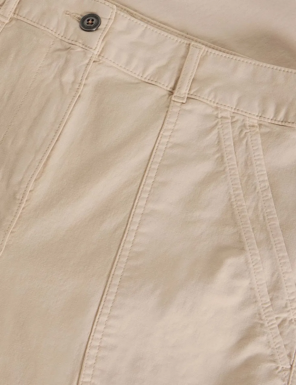 Cotton Rich Wide Leg Chinos with Linen