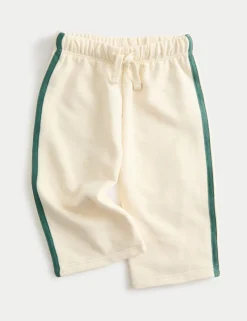 Cotton Rich Wide Leg Striped Joggers (0-3 Yrs)