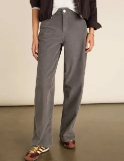 Cotton Rich Wide Leg Trousers