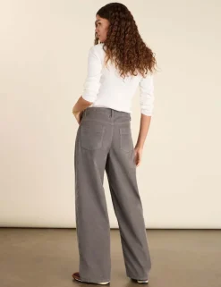 Cotton Rich Wide Leg Trousers