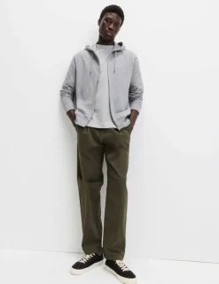 Cotton Rich Zip Through Hoodie