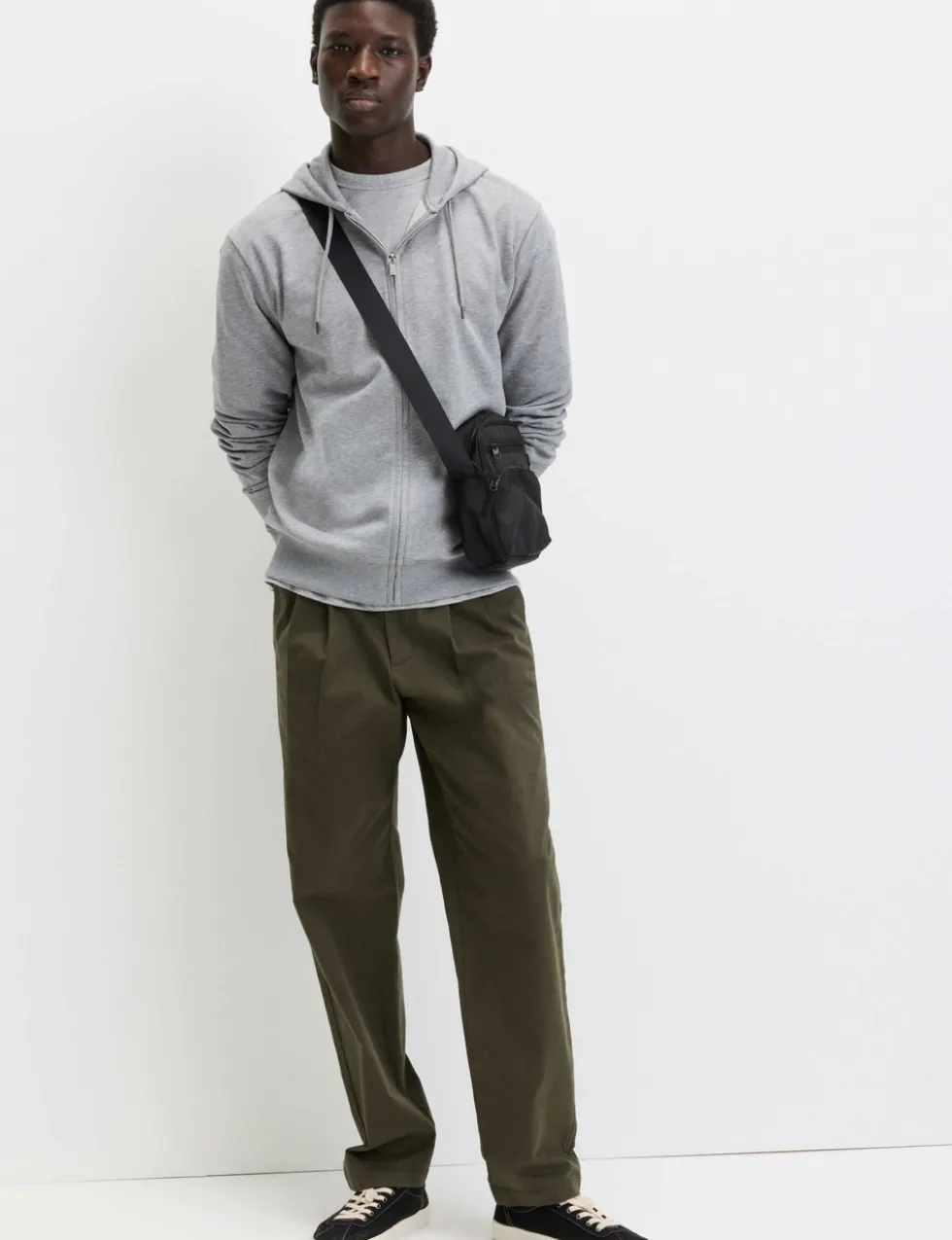 Cotton Rich Zip Through Hoodie