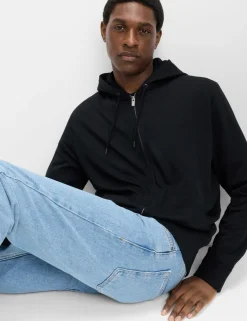 Cotton Rich Zip Through Hoodie