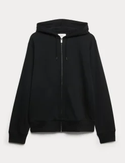 Cotton Rich Zip Through Hoodie