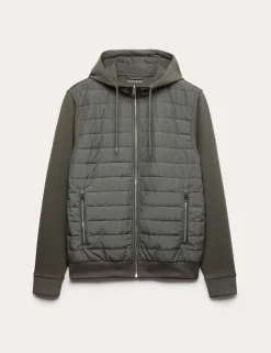Cotton Rich Zip Up Hooded Jacket with Stormwear™