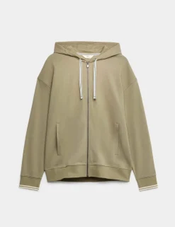 Cotton Rich Zip Up Hoodie