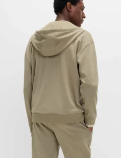 Cotton Rich Zip Up Hoodie