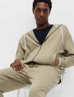 Cotton Rich Zip Up Hoodie