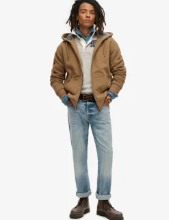 Cotton Rich Zip Up Hoodie