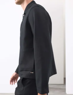 Cotton Rich Zip Up Overshirt