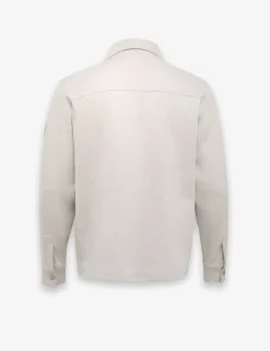 Cotton Rich Zip Up Overshirt