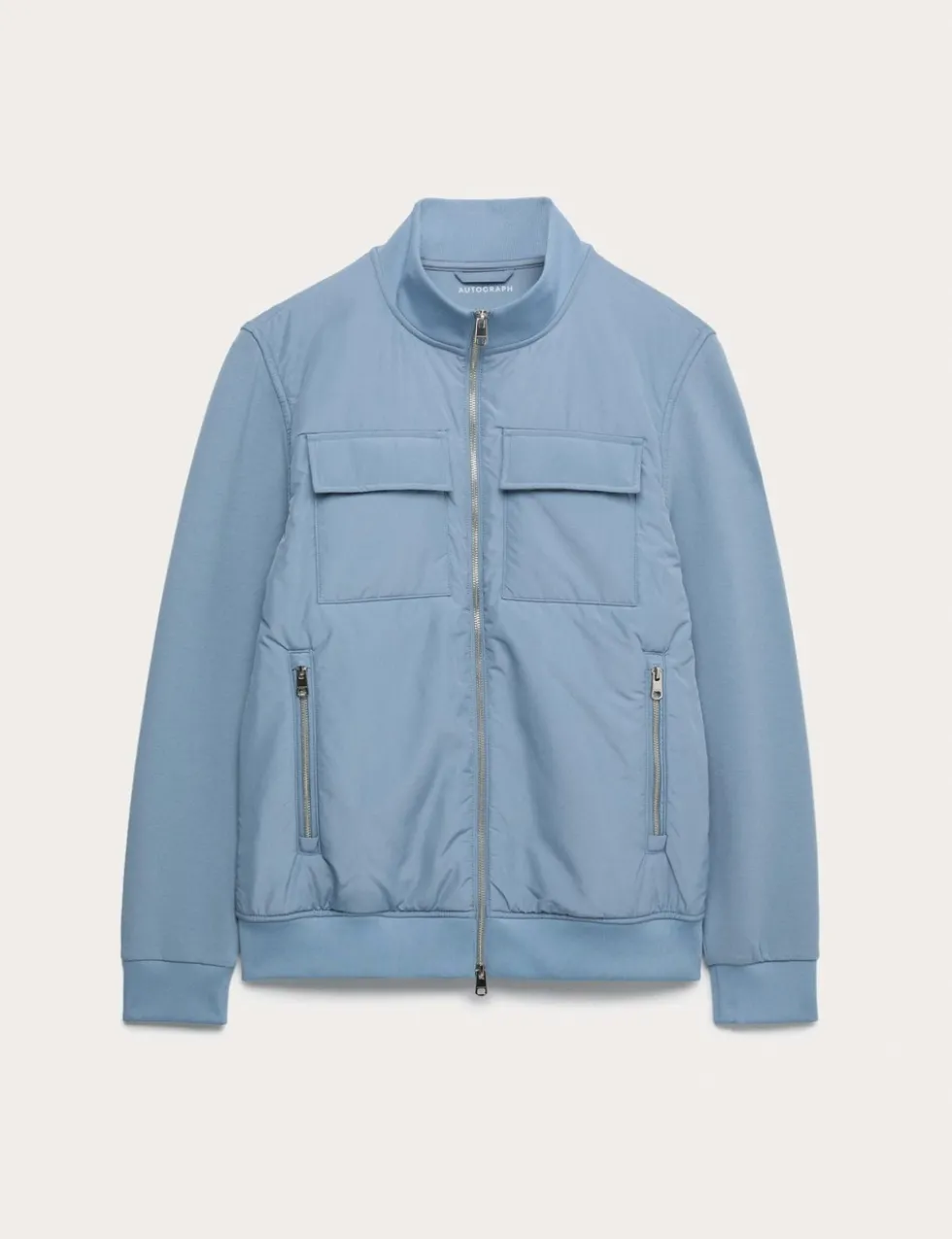 Cotton Rich Zip Up Pocket Jacket