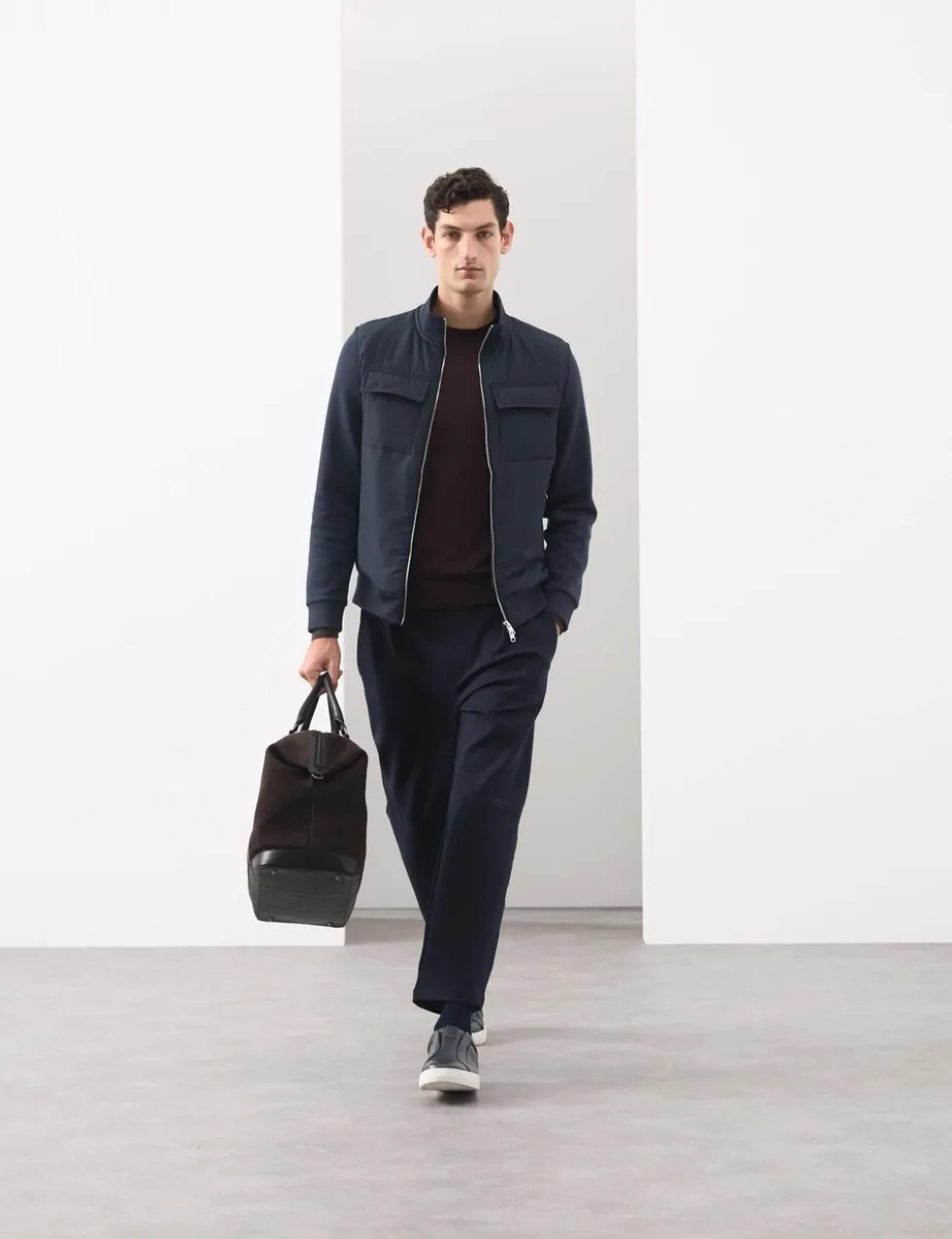 Cotton Rich Zip Up Pocket Jacket