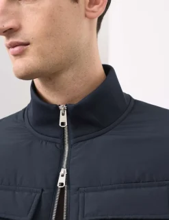 Cotton Rich Zip Up Pocket Jacket