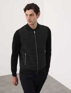 Cotton Rich Zip Up Quilted Gilet with Stormwear™