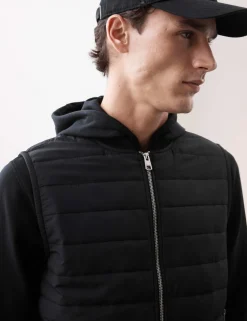 Cotton Rich Zip Up Quilted Gilet with Stormwear™