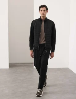 Cotton Rich Zip Up Quilted Jacket