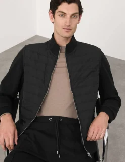 Cotton Rich Zip Up Quilted Jacket