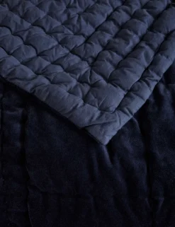 Cotton Velvet Quilted Bedspread