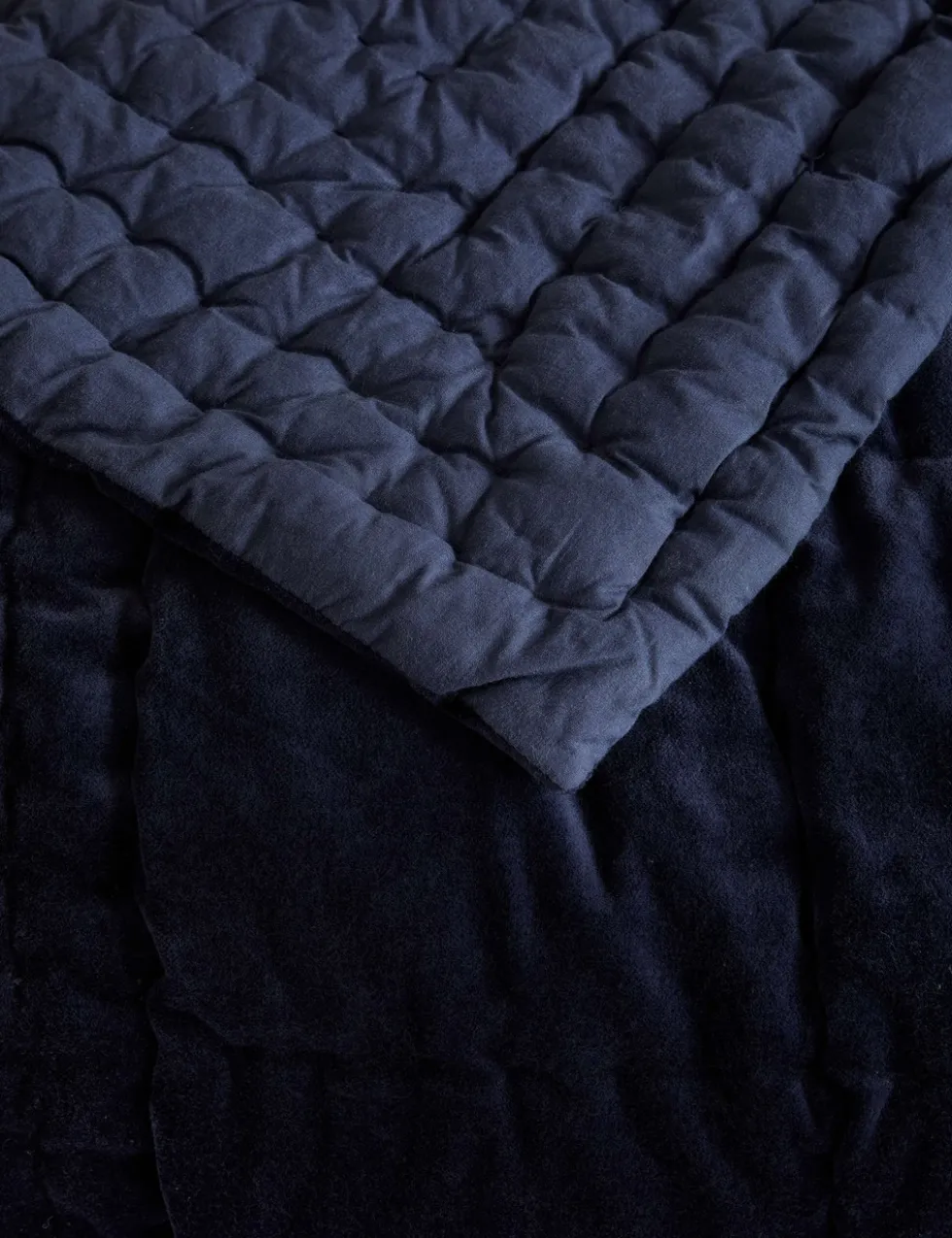 Cotton Velvet Quilted Bedspread