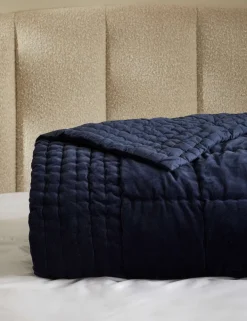 Cotton Velvet Quilted Bedspread