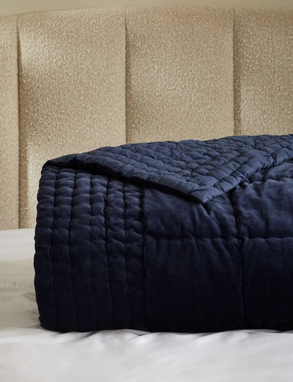 Cotton Velvet Quilted Bedspread