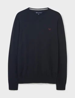 Cotton V-Neck Jumper