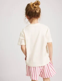 Cotton-Rich Papaya T-Shirt and Shorts (2-8 Yrs)