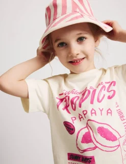 Cotton-Rich Papaya T-Shirt and Shorts (2-8 Yrs)