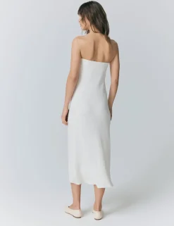 Crepe Bandeau Midaxi Bodycon Dress