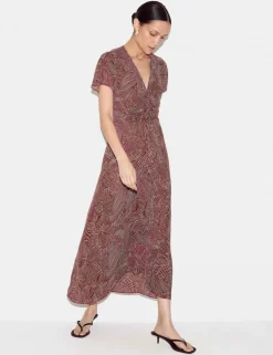 Crepe Printed Midaxi Tea Dress